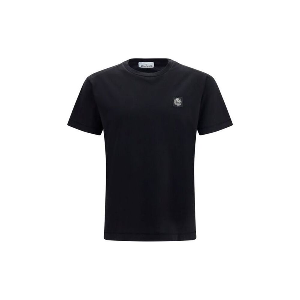 Stone Island Black Cotton Men's T-Shirt